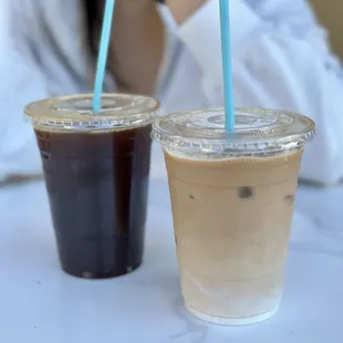 Iced Latte and Iced Americano