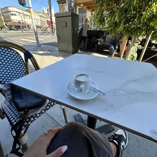 outside