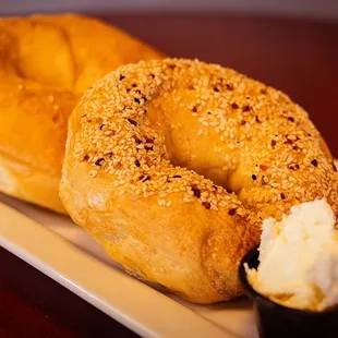 Bagels with Cream Cheese