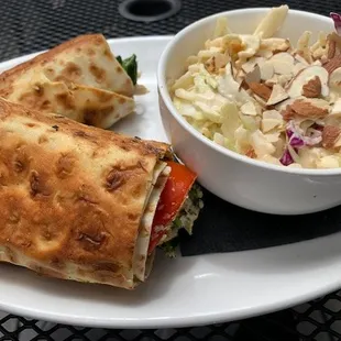 Chicken Spinach and Artichoke Wrap