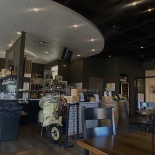 Bar are with such cool and unique decor.