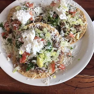 Beef tostadas