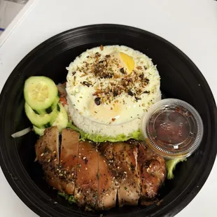 Chicken Teriyaki Rice plate.