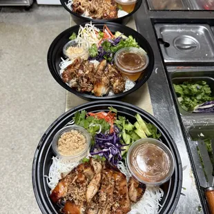 Chicken Vermicelli noodles.