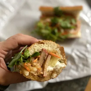 Chinese BBQ Pork Sandwich