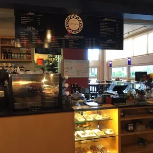 Coffee and dessert counter