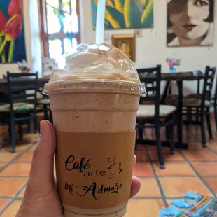 Cinnamon mocha frappe