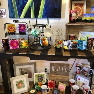 Interiors with items for sale