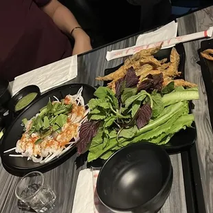 a woman eating a meal