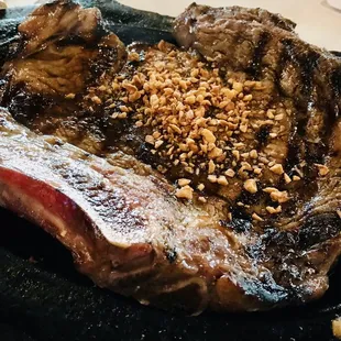 Sizzling ribeye