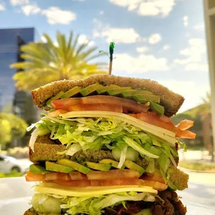 Gomet Veggie Sandwich on Whole Wheat Bread