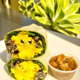 Breakfast Black Bean Burrito