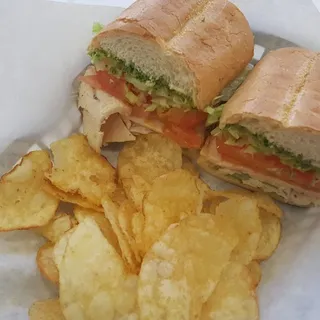 Grilled Chicken Pesto Sandwich