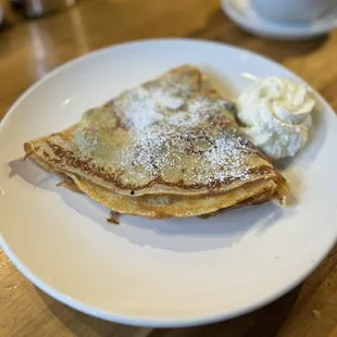 Blueberry and Lemon Curd Crepe