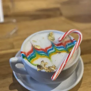 Holiday latte CanyCane