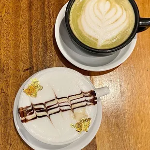 24k latte &amp; dirty matcha