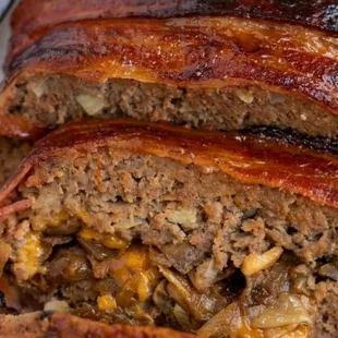 Cheeseburger Stuffed Meatloaf