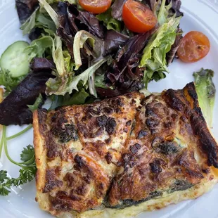 Tomato and Spinach Quiche