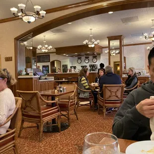 a man eating in a restaurant