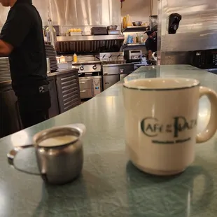 Coffee and cream