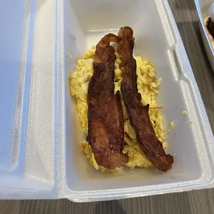 Bacon and eggs