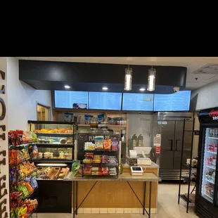 the interior of a restaurant