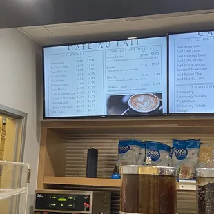 Part 1 of New to old menu of Cafe Lu Lait