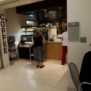 This is the whole of this cafe. It is small.