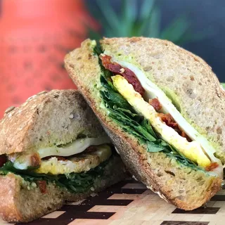 Pesto, Egg & Cheese sandwich