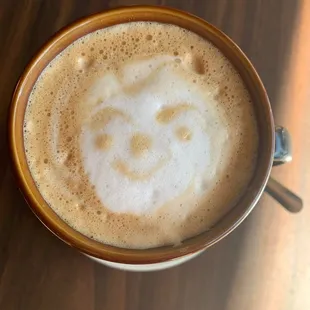 cute little guy in my latte :)