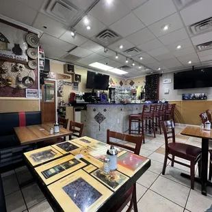 the interior of a restaurant