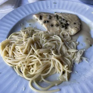 Chicken piccata half portion