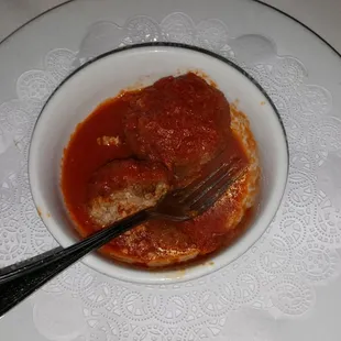 The lamb meatballs- the sauce was delicious!