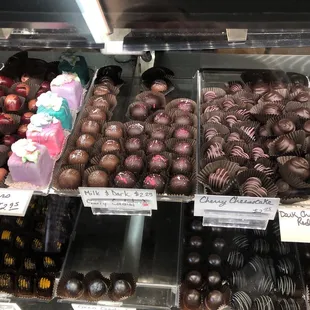 Some of the chocolate available.