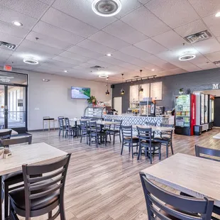 the interior of a restaurant