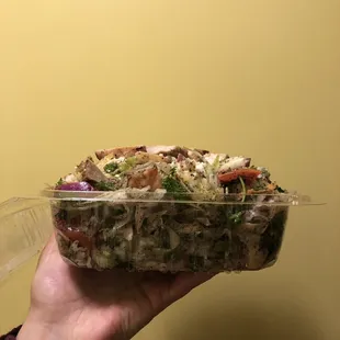 Fattouch With Grilled Chicken to go