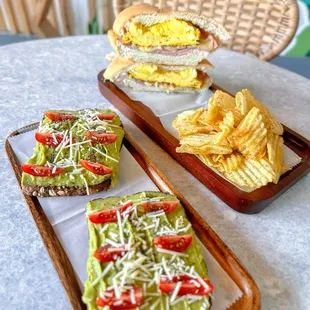 sandwiches, food