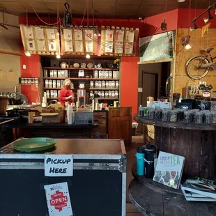 the inside of a restaurant