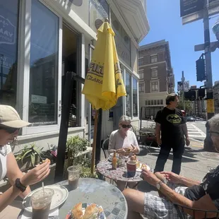 Outside seating area