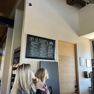 two women in a cafe