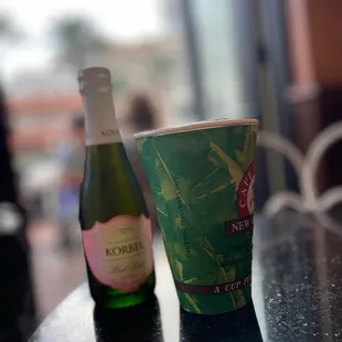Coffee and champagne