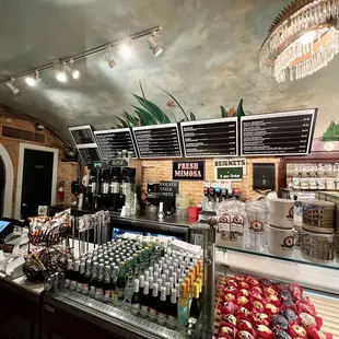 the interior of the restaurant