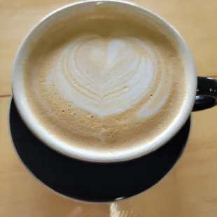 Decaf latte with no sugar.