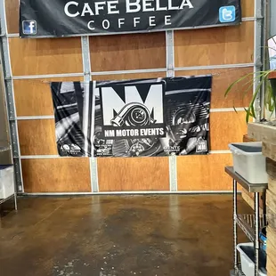 Inside sign and supports