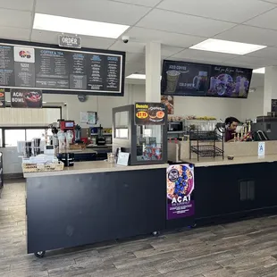 the interior of a restaurant