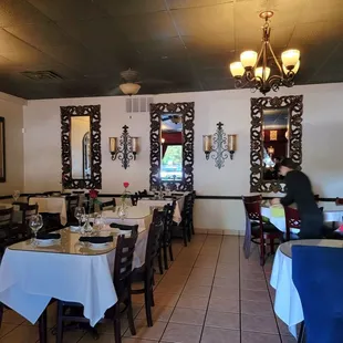 First of three dining areas.