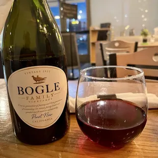 Nice wine from their modest list.