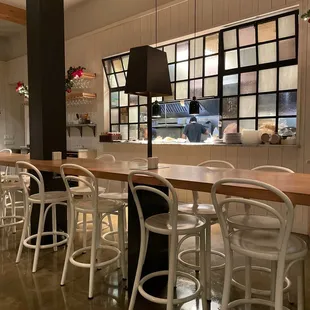 Cafe chairs.