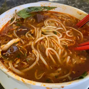 Spicy beef soup