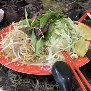 Vegetable for bún bò and bún mắm